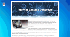 Desktop Screenshot of internet-casinos-download.info